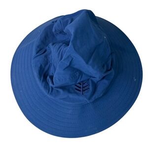Coolibar Bucket UPF 50+ Sun Hat Unisex 10 Navy Blue Outdoor Swim Summer Fishing